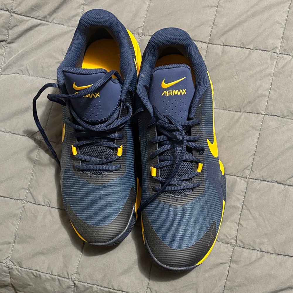 Nike Air Max Blue and Yellow Sneakers